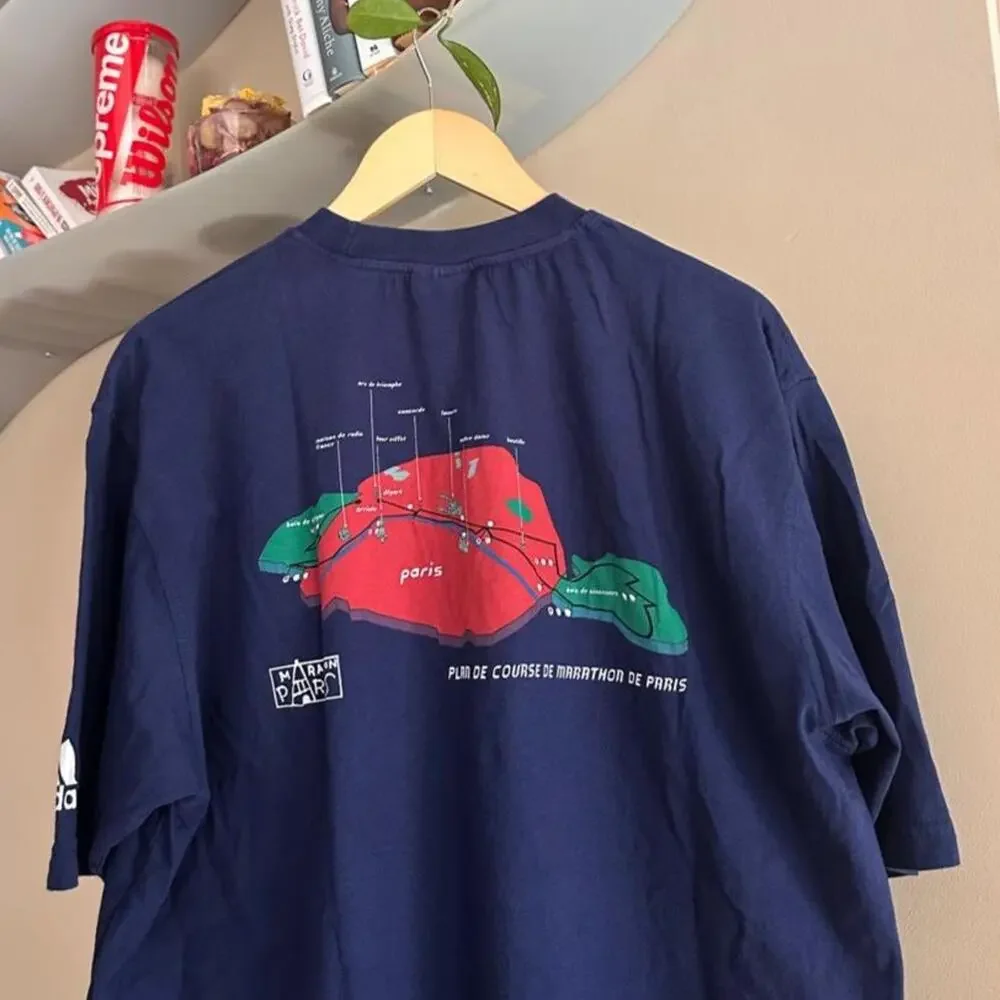 Vintage Paris Marathon Adidas Shirt